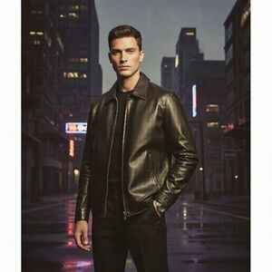 Hathaway Genuine Leather Men’s Jacket